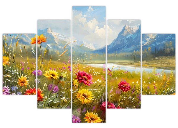 Slika - Naslikani pejzaž (150x105 cm)