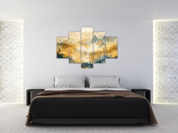 Slika - Planine, akvarel (150x105 cm)
