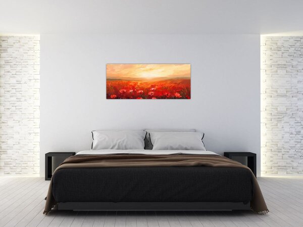 Slika - Polje makova (120x50 cm)