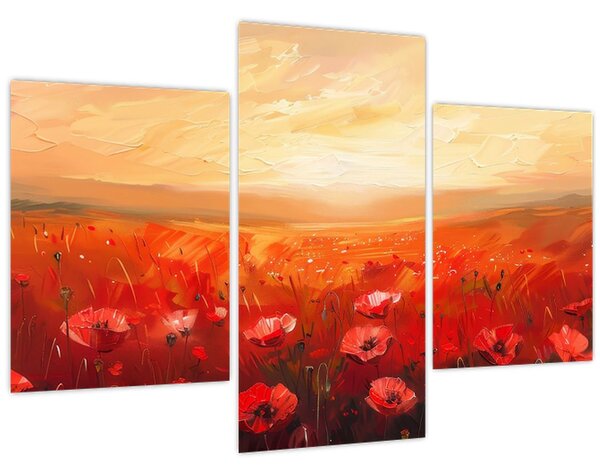 Slika - Polje makova (90x60 cm)