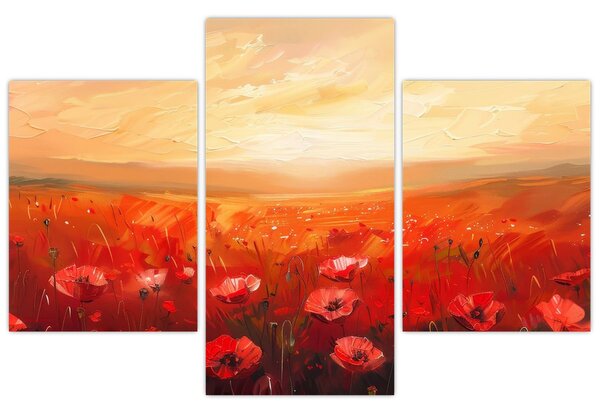 Slika - Polje makova (90x60 cm)
