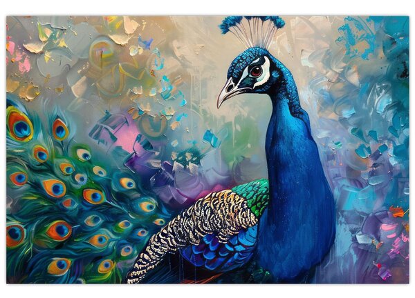 Slika - Slikanje pauna (90x60 cm)
