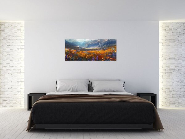 Slika - Slikani planinski pejzaž II. (120x50 cm)