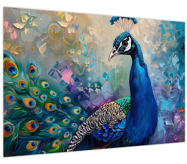 Slika - Slikanje pauna (90x60 cm)