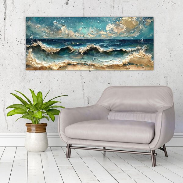 Slika - Slikanje mora (120x50 cm)