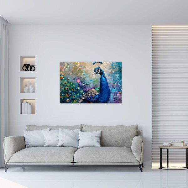 Slika - Slikanje pauna (90x60 cm)