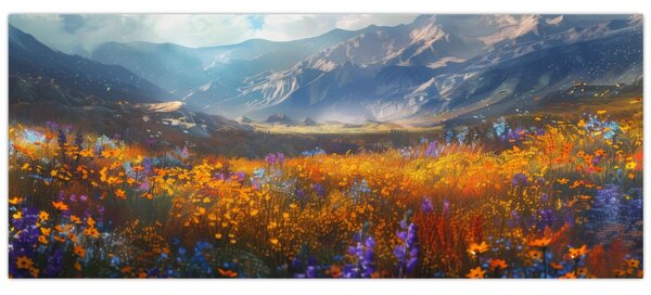 Slika - Slikani planinski pejzaž II. (120x50 cm)
