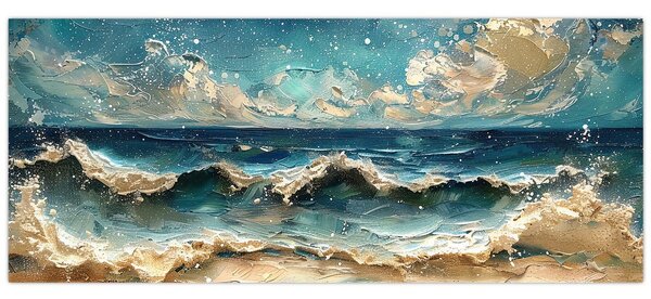 Slika - Slikanje mora (120x50 cm)