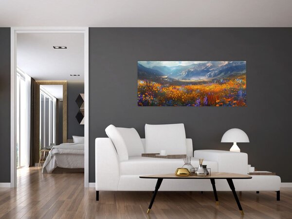 Slika - Slikani planinski pejzaž II. (120x50 cm)