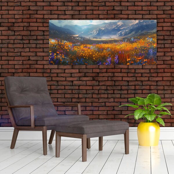 Slika - Slikani planinski pejzaž II. (120x50 cm)