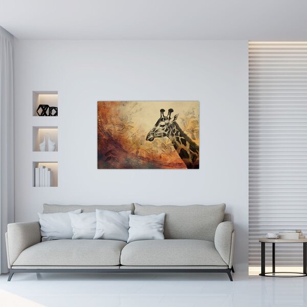 Slika - Žirafa, slika (90x60 cm)