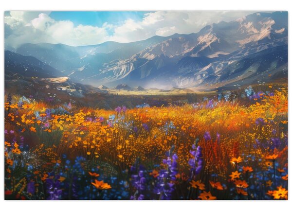 Slika - Slikani planinski pejzaž II. (90x60 cm)