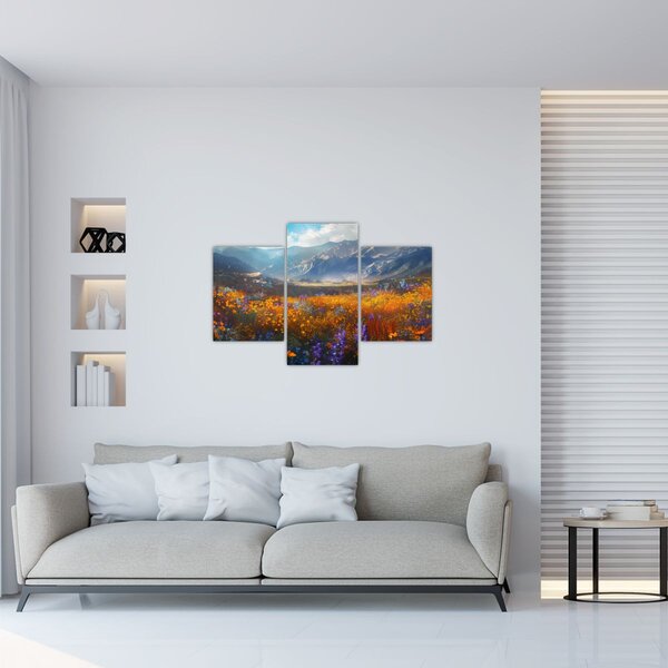 Slika - Slikani planinski pejzaž II. (90x60 cm)