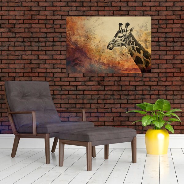 Slika - Žirafa, slika (90x60 cm)