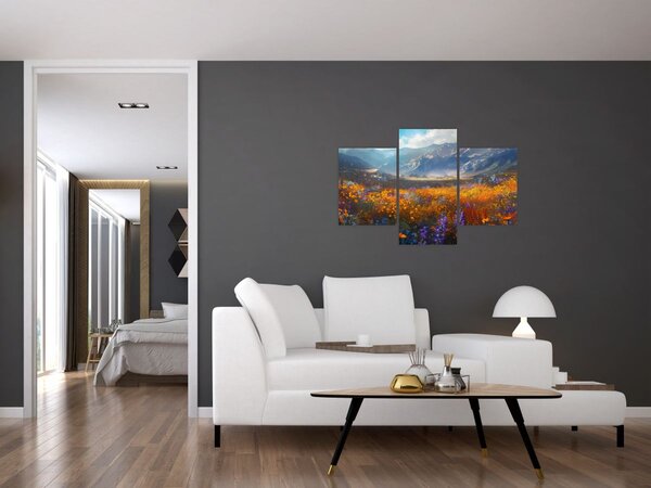 Slika - Slikani planinski pejzaž II. (90x60 cm)