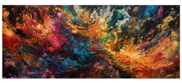 Slika - Apstrakcija boja II. (120x50 cm)