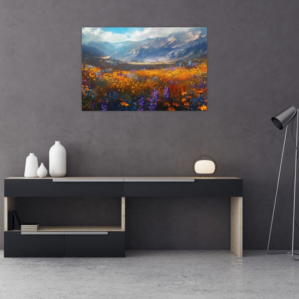 Slika - Slikani planinski pejzaž II. (90x60 cm)