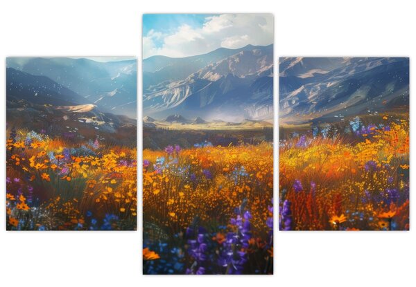 Slika - Slikani planinski pejzaž II. (90x60 cm)