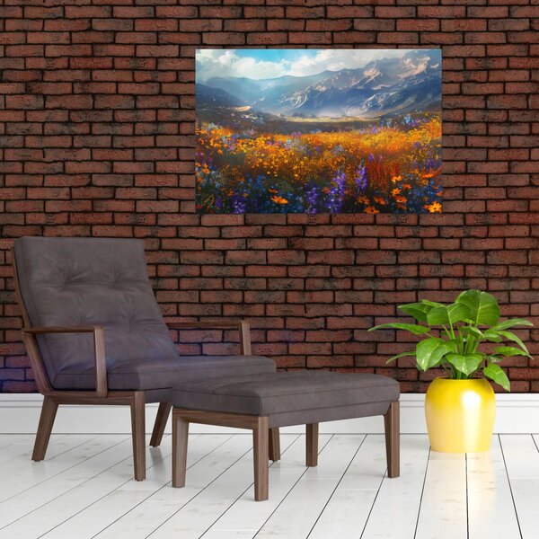 Slika - Slikani planinski pejzaž II. (90x60 cm)