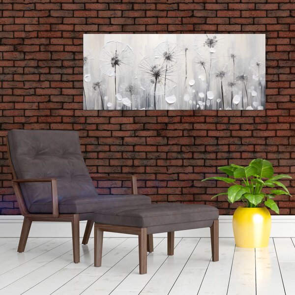 Slika - Maslačci, slikanje (120x50 cm)