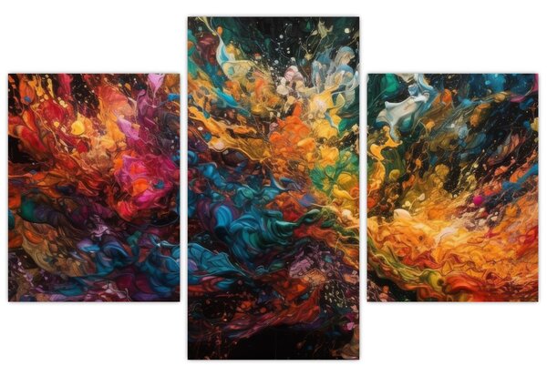 Slika - Apstrakcija boja II. (90x60 cm)