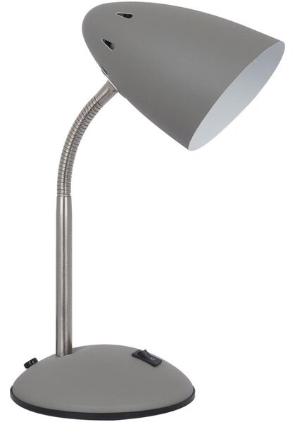 ITALUX MT-HN2013-GR+S.NICK - Stolna lampa COSMIC 1xE27/60W/230V siva