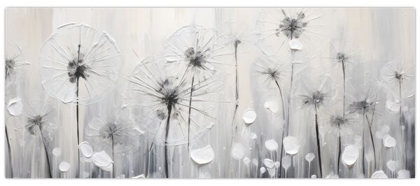 Slika - Maslačci, slikanje (120x50 cm)