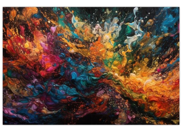 Slika - Apstrakcija boja II. (90x60 cm)