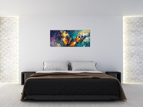 Slika - Leptir, ulje na platnu (120x50 cm)