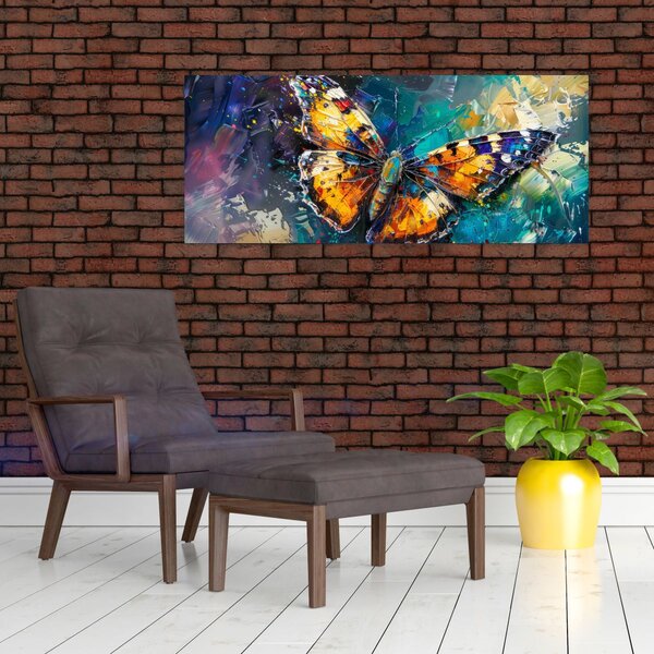 Slika - Leptir, ulje na platnu (120x50 cm)