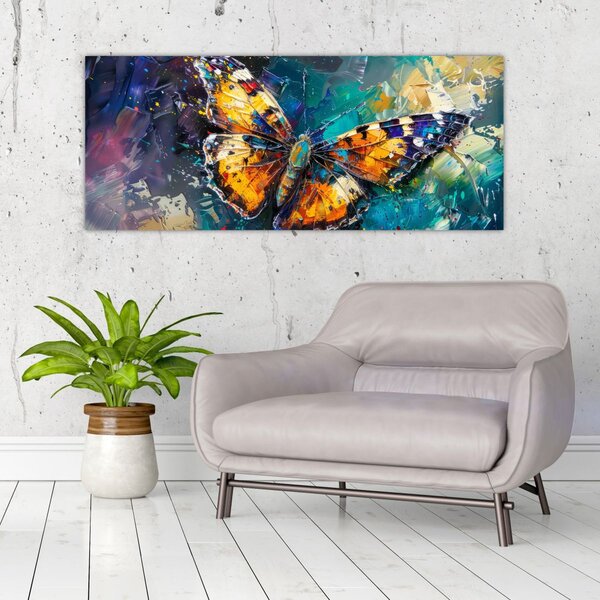 Slika - Leptir, ulje na platnu (120x50 cm)
