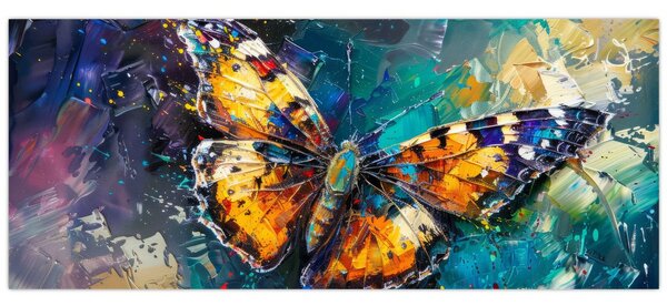 Slika - Leptir, ulje na platnu (120x50 cm)