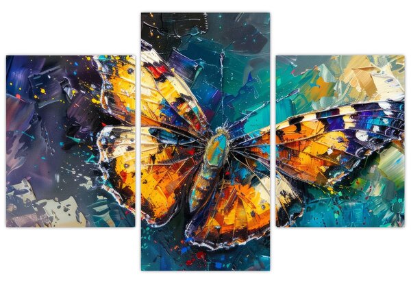 Slika - Leptir, ulje na platnu (90x60 cm)