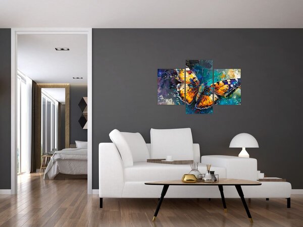 Slika - Leptir, ulje na platnu (90x60 cm)