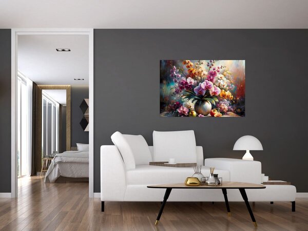 Slika - Vaza s cvijećem II. (90x60 cm)