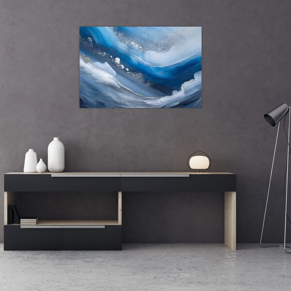 Slika - Apstrakcija oceana (90x60 cm)