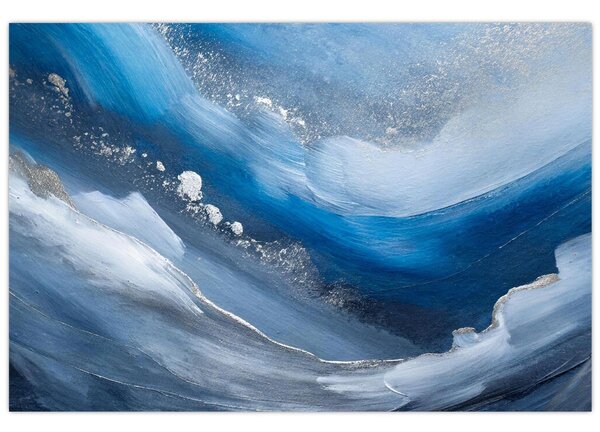 Slika - Apstrakcija oceana (90x60 cm)