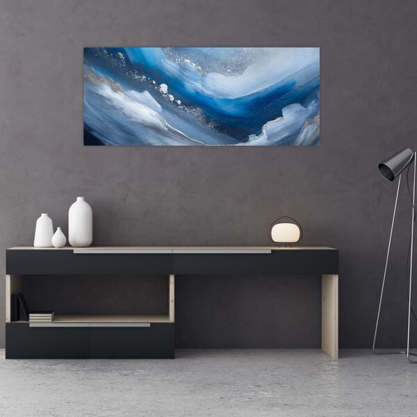 Slika - Apstrakcija oceana (120x50 cm)