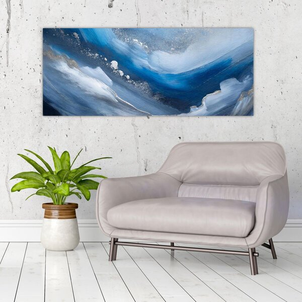Slika - Apstrakcija oceana (120x50 cm)