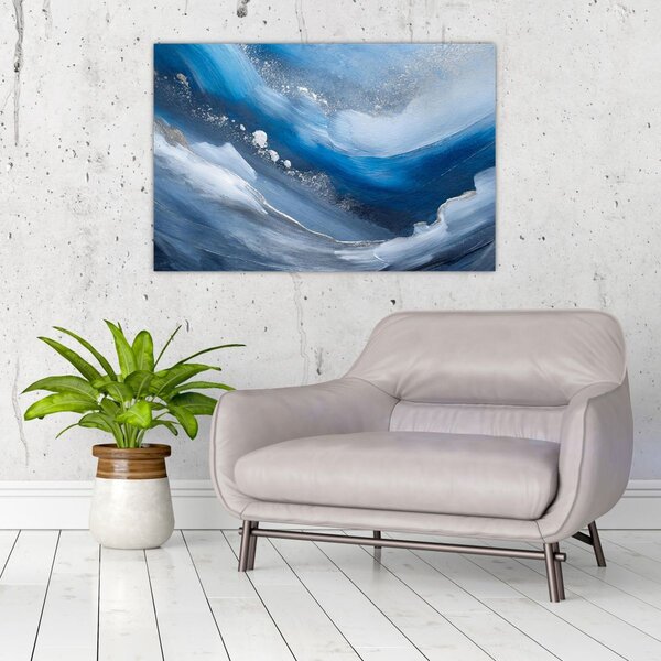 Slika - Apstrakcija oceana (90x60 cm)