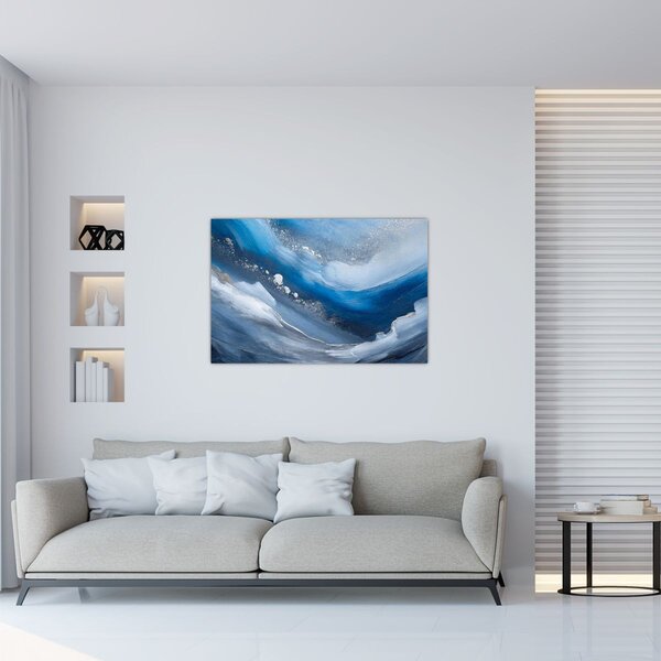 Slika - Apstrakcija oceana (90x60 cm)