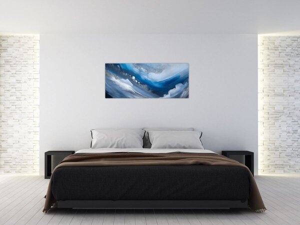 Slika - Apstrakcija oceana (120x50 cm)