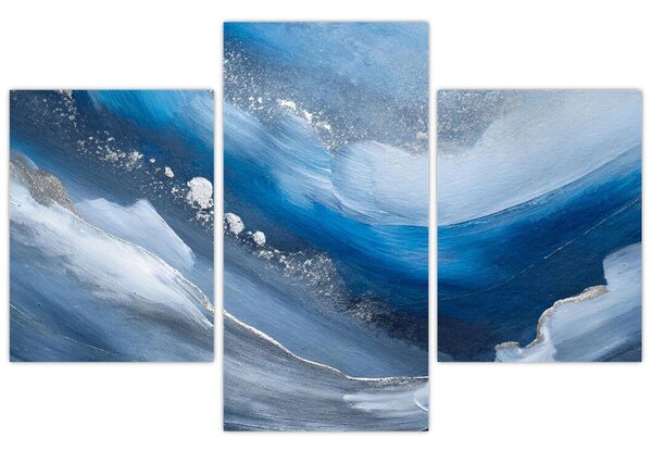 Slika - Apstrakcija oceana (90x60 cm)