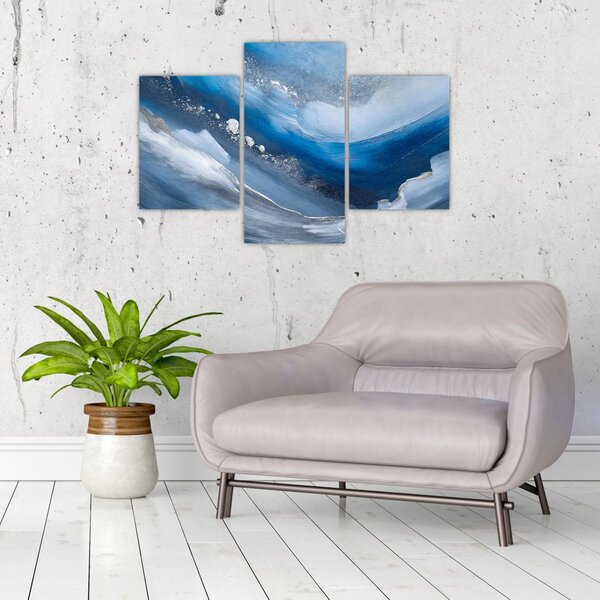 Slika - Apstrakcija oceana (90x60 cm)