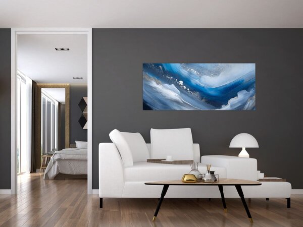 Slika - Apstrakcija oceana (120x50 cm)