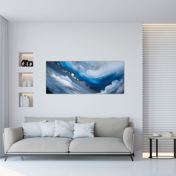 Slika - Apstrakcija oceana (120x50 cm)
