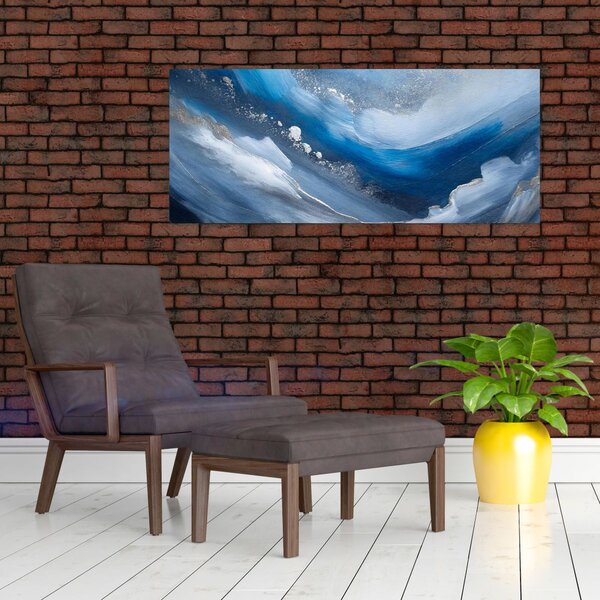 Slika - Apstrakcija oceana (120x50 cm)