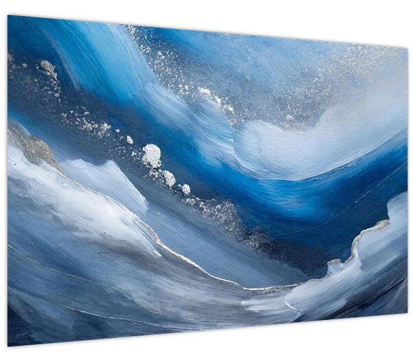 Slika - Apstrakcija oceana (90x60 cm)