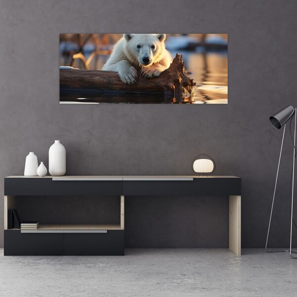 Slika - Polarni medvjed (120x50 cm)