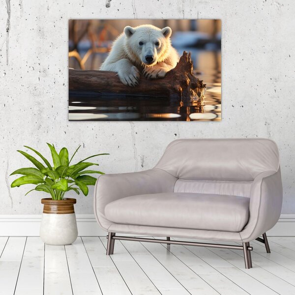 Slika - Polarni medvjed (90x60 cm)